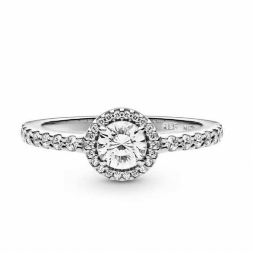 NEW Pandora Classic Sparkle Halo Ring